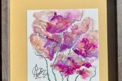 Leslie's framed water color